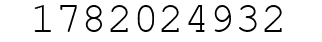 Number 1782024932.