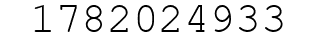 Number 1782024933.