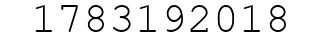 Number 1783192018.