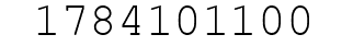 Number 1784101100.