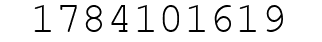 Number 1784101619.