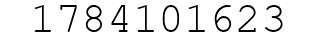 Number 1784101623.