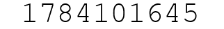 Number 1784101645.