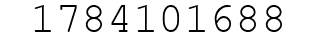 Number 1784101688.