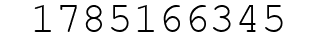 Number 1785166345.