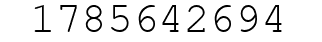 Number 1785642694.