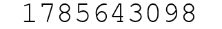 Number 1785643098.