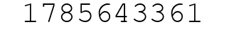 Number 1785643361.