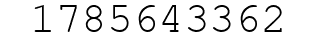 Number 1785643362.