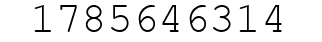 Number 1785646314.