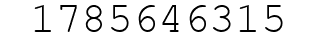 Number 1785646315.