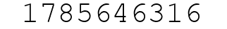 Number 1785646316.
