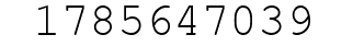 Number 1785647039.