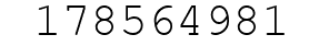 Number 178564981.