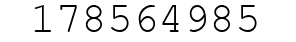 Number 178564985.