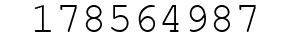 Number 178564987.
