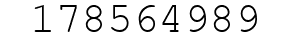 Number 178564989.