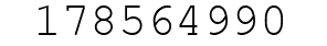 Number 178564990.