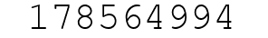 Number 178564994.
