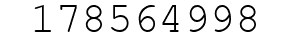 Number 178564998.