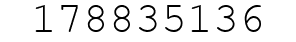 Number 178835136.