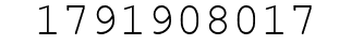 Number 1791908017.