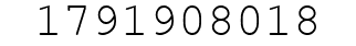 Number 1791908018.