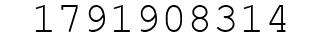 Number 1791908314.
