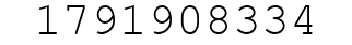 Number 1791908334.