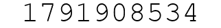 Number 1791908534.