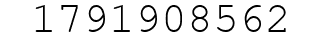 Number 1791908562.