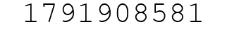 Number 1791908581.