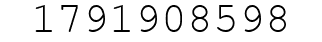 Number 1791908598.
