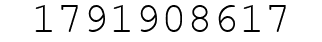 Number 1791908617.