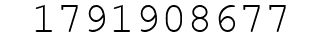 Number 1791908677.