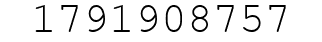 Number 1791908757.