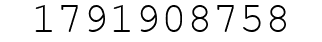 Number 1791908758.