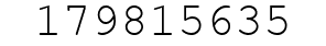 Number 179815635.