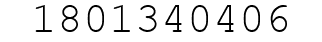 Number 1801340406.