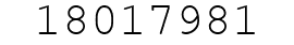 Number 18017981.