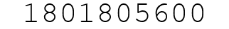 Number 1801805600.