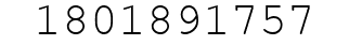 Number 1801891757.