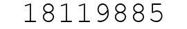 Number 18119885.