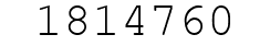 Number 1814760.
