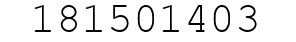 Number 181501403.