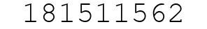 Number 181511562.