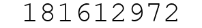 Number 181612972.