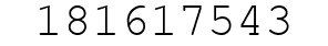 Number 181617543.