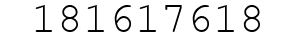 Number 181617618.