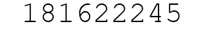 Number 181622245.